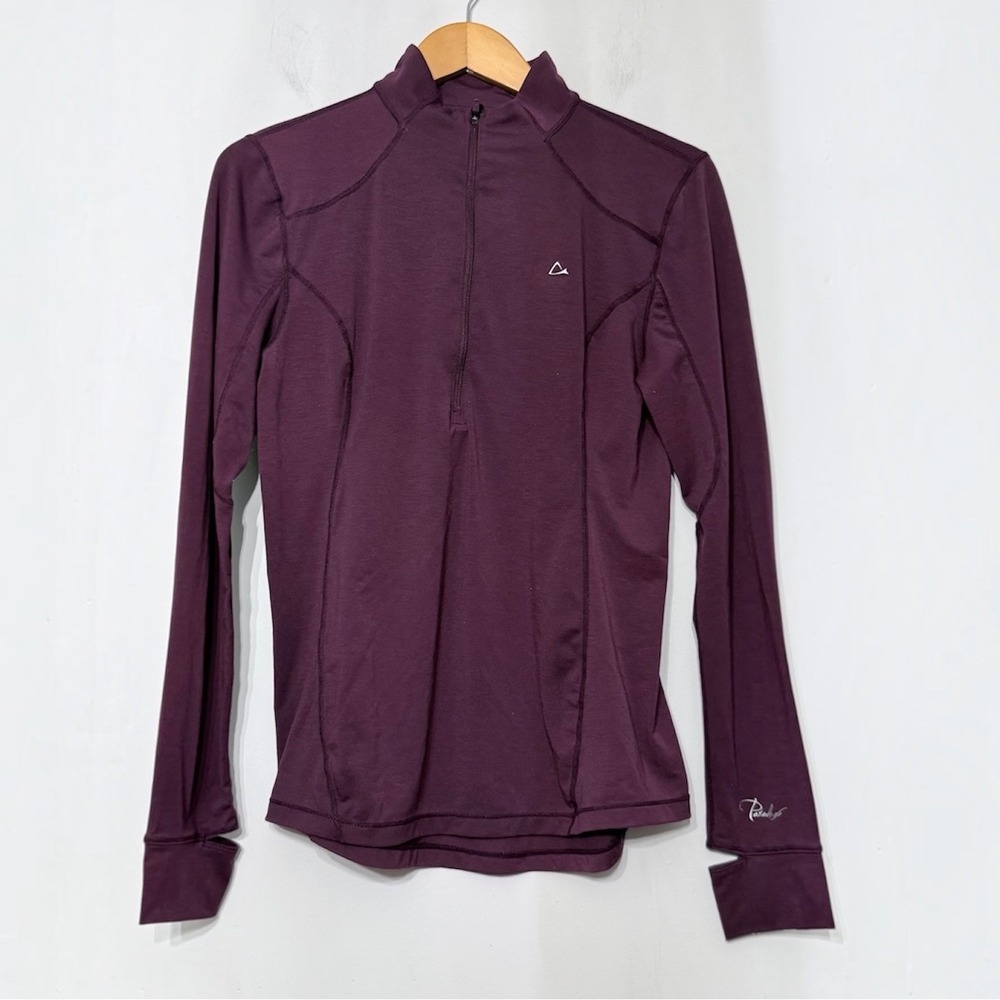 Paradox 1/4 Zip Merino Wool Blend Pullover Top Base Layer Activewear Women's XL